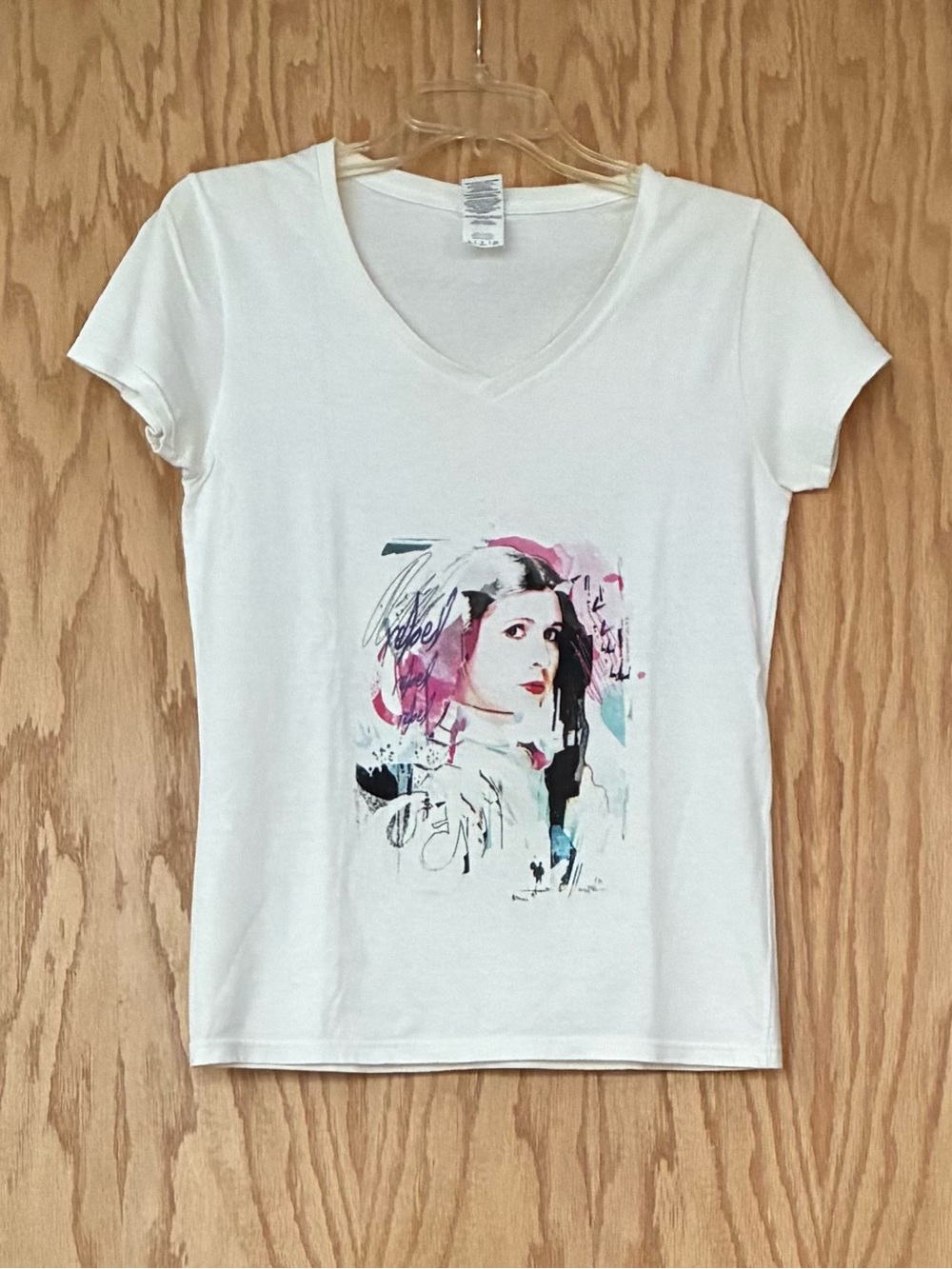 Women's V-Neck Princess Leia Graphic Tee